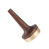 TOYANDONA Massivholz Ringhalter mit Messingbasis Praktischer Schmuckständer für Ringe Polierte Kanten Kleine Stellfläche Langlebiges Design zur Schmuckaufbewahrung und Präsentation