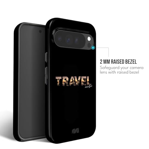Image of MILLION CASES Adventure Calling Crystal Case for Google Pixel 8a, Google Pixel 8a Back Cover Case(2024) - PC | Midnight Black
