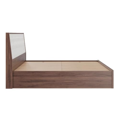 Image of Wakefit Bed | 3 Yr Warranty | King Size Bed, Comes with Storage Box, Noise-Free, Density: 680-750 kg /m, Termite & Borer Resistant, Fits Mattresses Up to 8 inches (Gibeon 78 x 72 - Columbian Walnut)