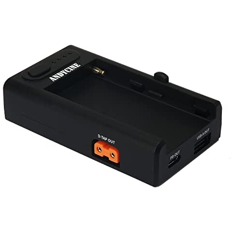 ANDYCINE NP-F Battery Plate With D-Tap,Type-C PD,USB-A Power Output, Multi function Power System for Camera Related Accessories and Cellphone,Mobile Devices Cover