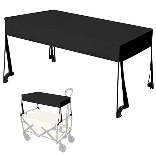 QWORK® Faltbare Markise für Bollerwagen - Sonnensegel und Regenschutz mit Gestänge für Camping und Garten - Leicht, Wasserdicht, Windfest QWORK® Faltbare Markise für Bollerwagen - Sonnensegel und Regenschutz mit Gestänge für Camping und Garten - Leicht, Wasserdicht, Windfest