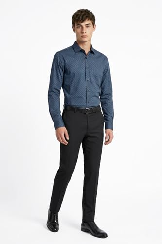 Image of Van Heusen Formal Shirt for Men | Cotton | Print | Slim Fit | Full Sleeves