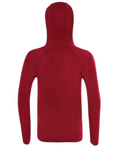 Image of Boys Rash Guard Hoodie UPF 50+ Long Sleeve Sun Protection Swim Shirt