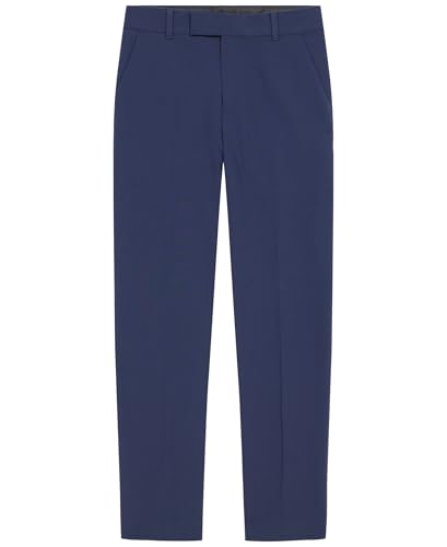 Image of Calvin Klein Boys Flat-Front Bi-Stretch Dress Pant, Straight Leg Fit, Belt Loops & Front Pockets