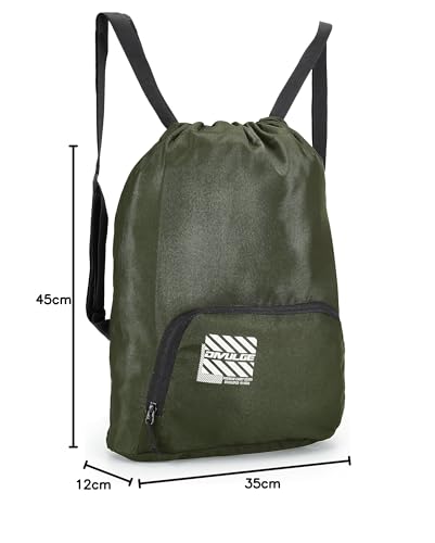 Image of DIVULGE Meteor16 liters Polyester Drawstring bag, daypack Gym bag Rucksack Backpack With Zip Pocket