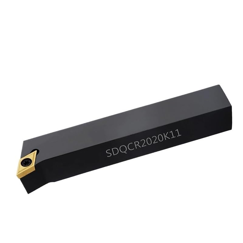 1pc SDQCR SDQCL External Turning Tool 1010 1212 1616 2020 2525 CNC Holder Lathe Cutter Shank DCMT070204 DCMT11T304 DCGT Inserts(SDQCR1010H07)