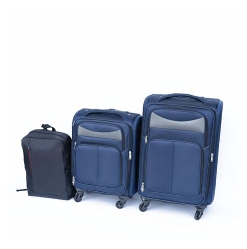 Luggage Set 2 Piece Backpacks Blue - Travel Backpack & Rolling Backpack - Carry On Size - Durable Fabric - School Backpack for Women Men2