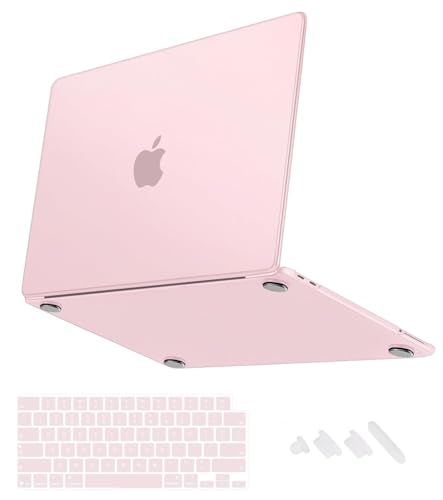 Image of Midkart Matte Finish Case Compatible with MacBook Neo 13 inch 2026 Release Model A3404 A18 Pro Chip Ultra Thin 3 in 1 Kit Exact Fit Fingerprints Resistant Protective Hard Shell Cover, Blush Clear