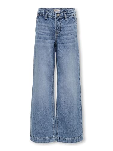KIDS ONLY Damen Kogcomet Wide Leg DNM Mat085 Noos, Medium Blue Denim, 164 EU
