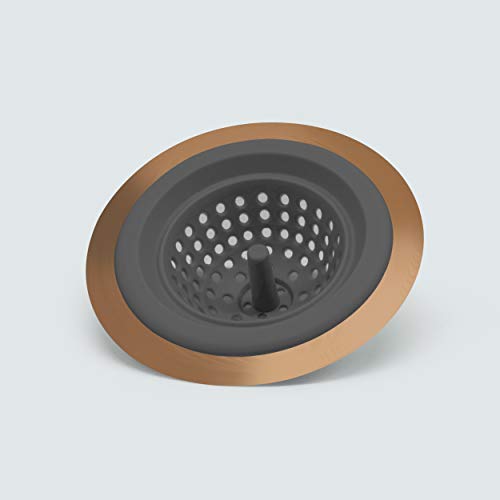Colador de Silicona para Fregadero ExcelSteel 4.5" Gris