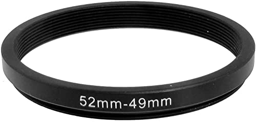 XYWHPGV 52 mm/49 mm 52 mm to 49 mm Black Ring Adapter for Camera (9b188 035fb e5e5e 583c6 0c3ee 9c91e