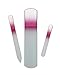 World's Best Tweezers 3-Piece Manicure Pedicure Crystal Nail File Set | Natural & Acrylic Fingernails | Handmade in Czech Republic | Never Wears Out | Pink
