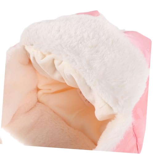 KESYOO Boy Girl's Warm Trapper Hat Earflaps and Built Mask Windproof and Breathable for Cold Weather Skiing and Outdoor Activities Cartoon Design Pink3