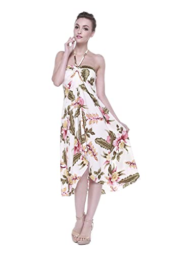 Image of Women's Hawaiian Luau Halter Dress in Signature Prints