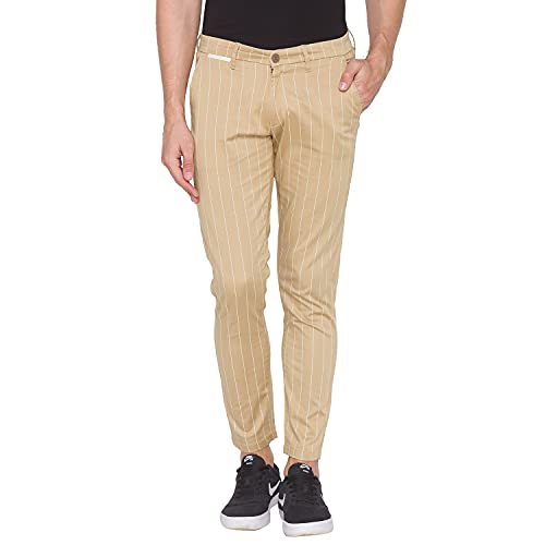 Image of Spykar Men's Slim Fit Trousers
