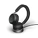 Jabra Evolve2 75 Wireless PC Headset mit Ladedock, 8-Mikro-Technologie - Dual-Foam-Stereo-Kopfhörer mit...