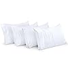 Utopia Bedding Queen Pillowcases – 4 Pack – Envelope Closure – Soft Brushed Microfiber Fabric – Shrinkage and Fade Resistant Pillow Covers Queen Size 20 X 30 Inches (Queen, White)
