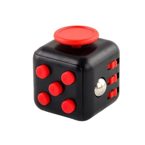 Hand Spinner anti-stress pour soulager l'anxiété sensorielle pour enfants et adultes (noir rouge)