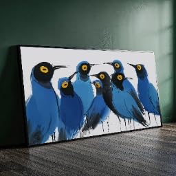 Décoration faune colorée et peinture oiseaux pour une ambiance nature XINBAO