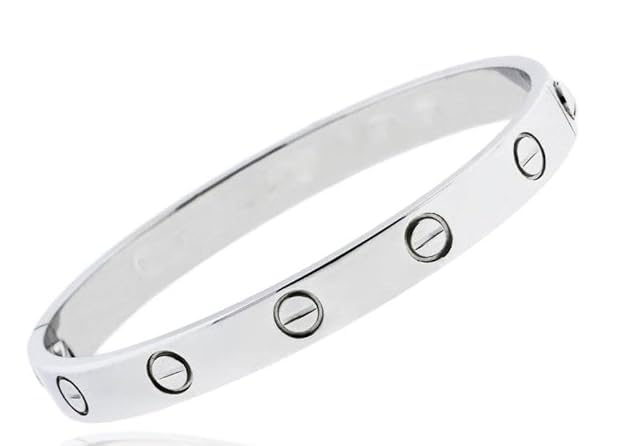 SWARN SILVER 925 Sterling Silver Love Kada For Both Men And Women (Unisex) | Gifts for Boys And Girls | With Certificate of Authenticity