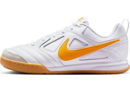 Nike Gato Big Kids' Shoes (HV9596-100, White/Gum Yellow/University Gold)