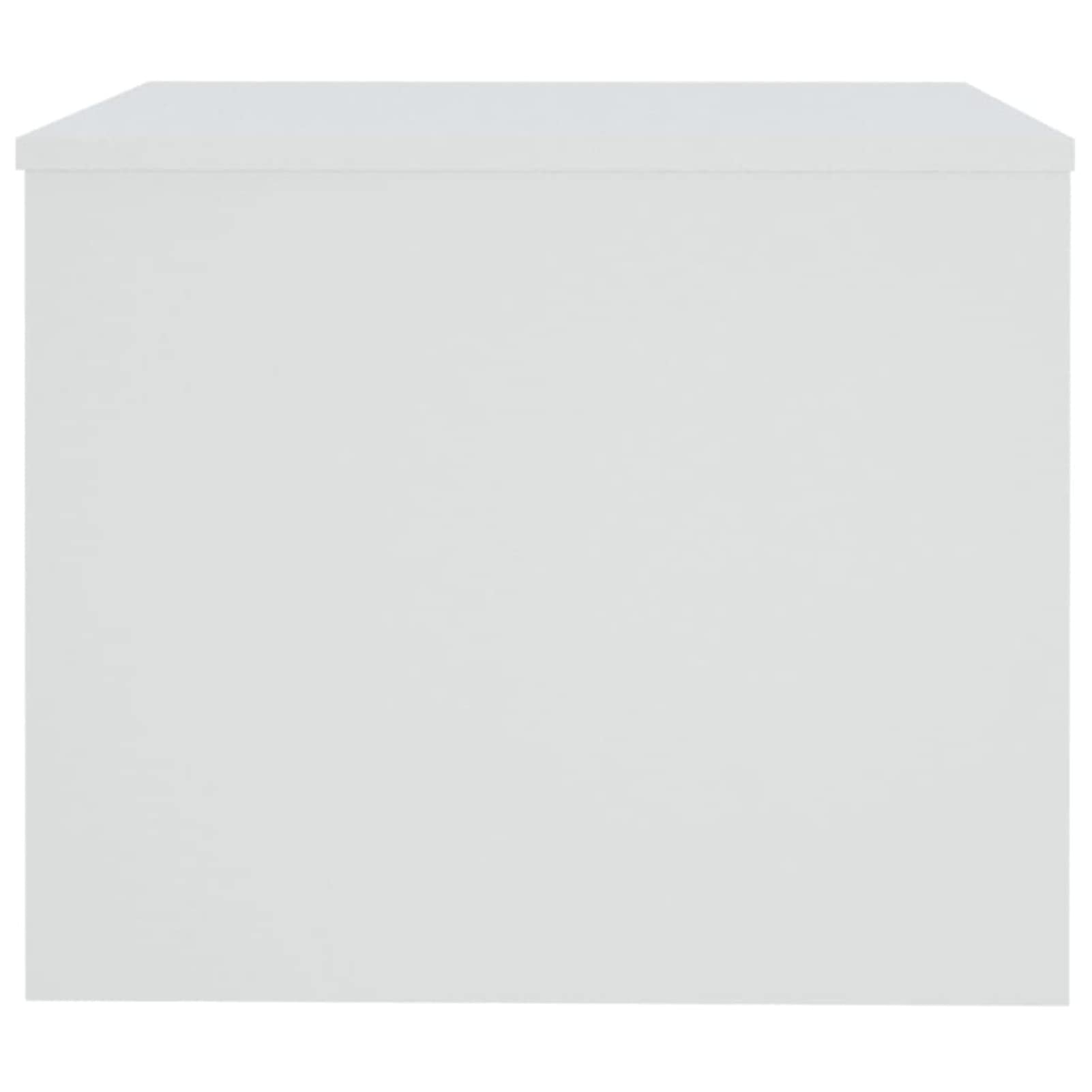 Homgoday Table basse blanche 80 x 50 x 40 cm en bois d'ingénierie, table d'appoint pour canapé, table d'appoint pour salon, salle de réception d'invités, chambre à coucher et mobilier de bureau