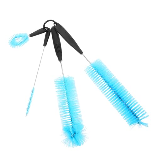 SOLUSTRE Brush Cleaner Cup Long Handle Brush for Water Bottle Cleaning Stainless Steel Nylon for Longevity