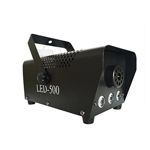Máquina de humo para Halloween 500W con control remoto RGB y luces LED de colores para fiesta, club y escenario miniatura 1