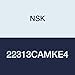 NSK 22313CAMKE4 Spherical Roller Bearing, Tapered Bore, Machined Brass Cage, Metric, 65mm Bore, 140mm OD, 48mm Width, 2800rpm Maximum Rotational Speed, 70815lbf Static Load Capacity, 59574lbf Dynamic Load Capacity