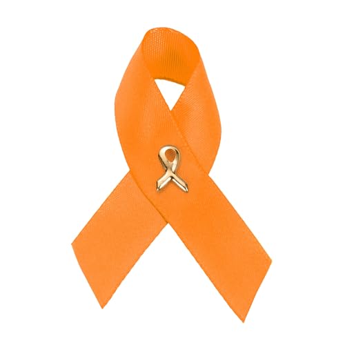 Image of 1 /2 /5 /10 /25 /50 /100pcs Satin Awareness Ribbon Pins (Pick your color), for Cancer & Disease Awareness, Bulk Quantities for Fundraising, Events, Gift Giving