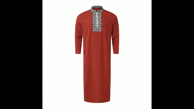 Djellaba Homme Inspiration Arabe Authentique à Manches Mi Courtes