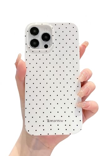 Coque iPhone 15 Pro Max de protection fine anti-choc design pois