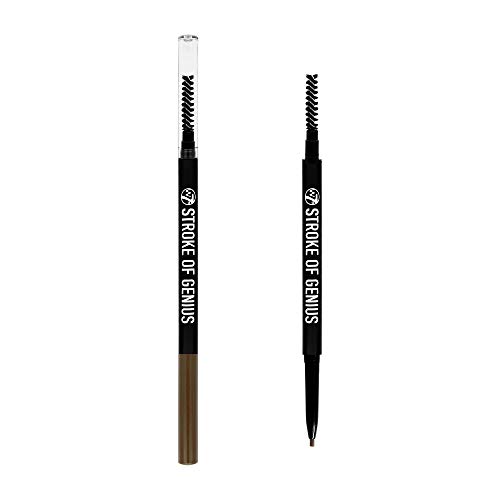 W7 | Stroke of Genius Eyebrow Pencil | Precise and Professional Duo-Ended Eyebrow Pencil with Spoolie Brush | Color: Brunette | Cruelty Free Eyebrow Makeup For Women by W7 Cosmetics