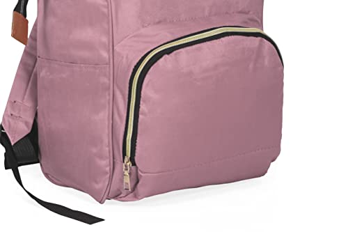 Mochila Casual Viagem Escolar Bolso Térmico Feminino/Masculino Resistente (Rosa)