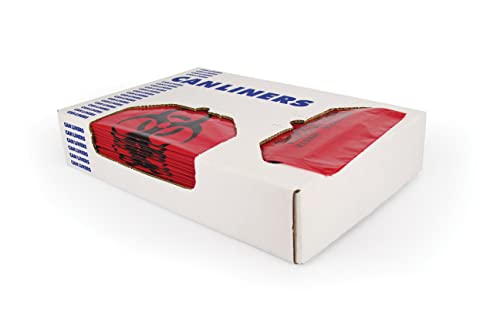 Image of Healthcare Liners by Heritage Bag, when Safety and Perfomance matter. 33 inchx39 inch, Red, 1.3Mil, 150, Healthcare Printed