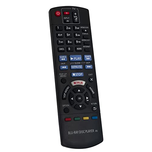N2QAYB001031 VINABTY Replace Remote Control Fit for Panasonic DMP-BDT175 DMP-BDT271 Blu-Ray Disc Player DP-UB420 DMP-BDT170 DMP-BDT166 DMP-BD833 DMP-BD83 - Image 2