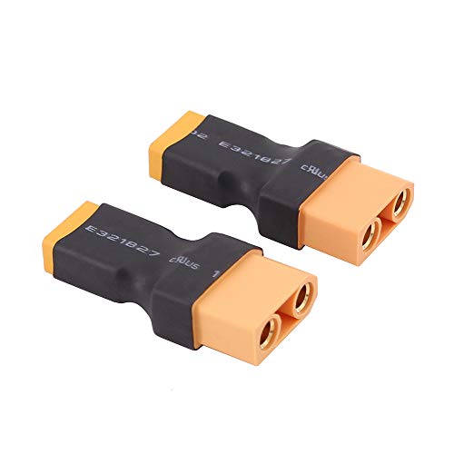 2 adaptadores conector macho XT60 a hembra XT90 miniatura 3