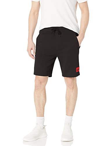 HUGO Men's Big Square Logo Jersey Shorts