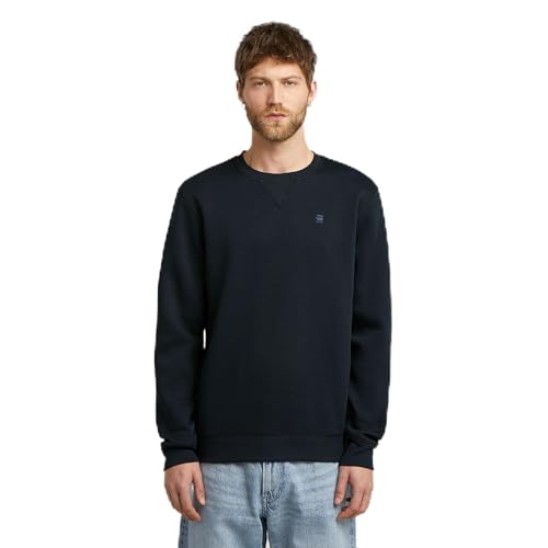 G STAR 8719965012981 Sudadera Premium Core para Hombre, Azul (Salute D16917 c235 c742), XXL