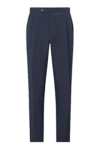 Men's Linen Two Pieces Tuxedo for Party Daily Homecoming,Two Buttons Notch Lapel Suit4