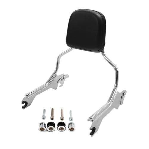 Porte-bagages moto arrière chrome avec dosseret pour Fat Boy et Breakout 2018-2023