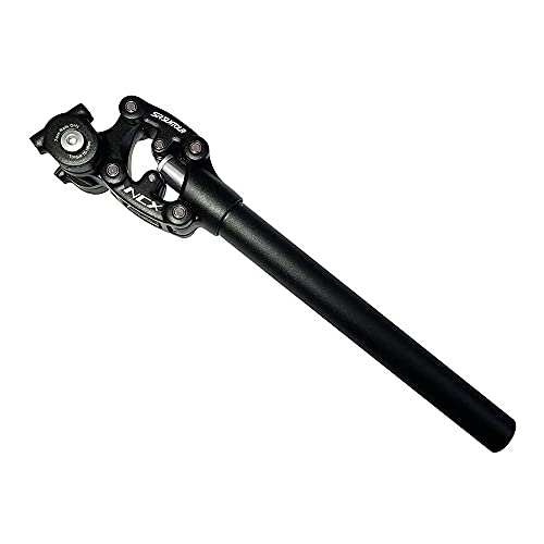 QYHSS New SR SUNTOUR SP12-NCX Suspension Seat Post, Suspension Seat Post with Paralleogram system, 27.2 x 350 mm, 31.6 x 350 mm, 31.6400mm, Black, 27.2 x350mm