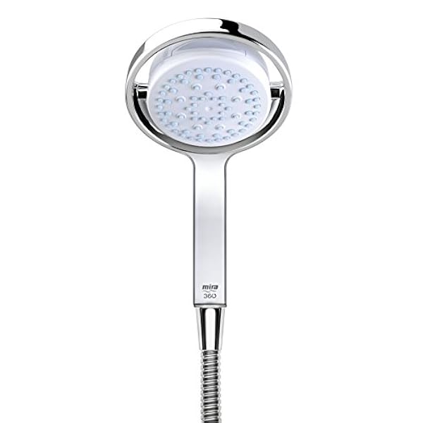 Alcachofa de ducha Mira Showers 360 m (blanco/cromado), 2.1688.001