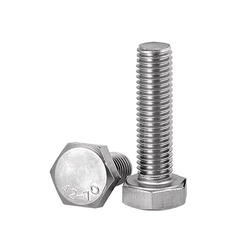 SYDARSYN Hex Bolt Stainless Steel (A2) Fully Threaded Mechanical Screws Hexagon Set Screws M16x25mm (2 pcs)