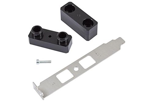 Aquacomputer Gehäusedurchführung über Slotblende mit zwei Verbindungen G1/4, zweiteilig Cover