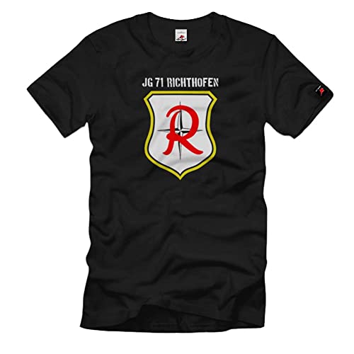 T-shirt Luftwaffe JG 71 Richthofen coupe premium finitions soignées