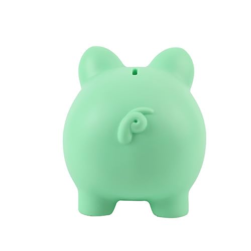 I-TOTAL® - Funny Decorative Money Box/Money Bank in Durable Plastic (GREEN PIGGY) - Image 2