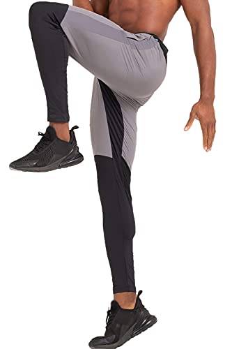 Men's Sport Jogger Pants Dri-Fit Gym Joggers for Men Slim Fit Black XXL