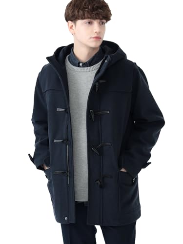 [ビームスハート] コート ジップ ダッフル コート メンズ NAVY L 42190011639