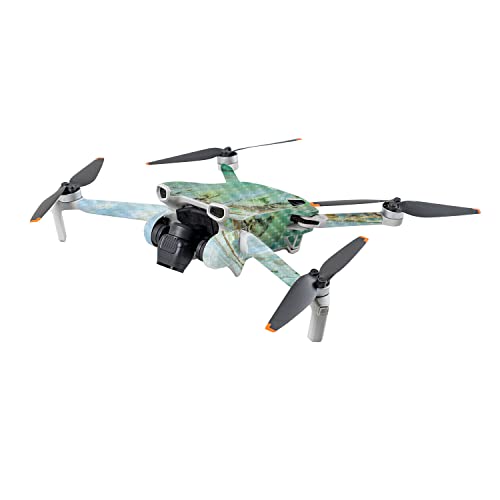 Image of MightySkins Carbon Fiber Skin Compatible with DJI Mini 3 - Green Shell | Protective, Durable Textured Carbon Fiber Finish | Easy to Apply | Made in The USA